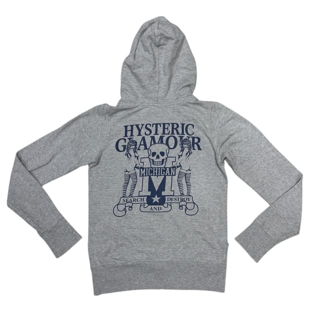 히스테릭 글래머 아카이브 해골 히스걸 후드 집업 자켓
