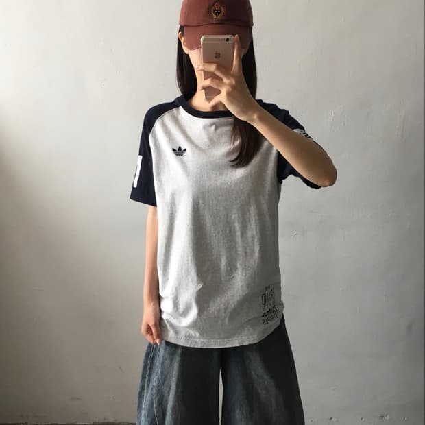 아디다스 백로고 레글런 반팔티