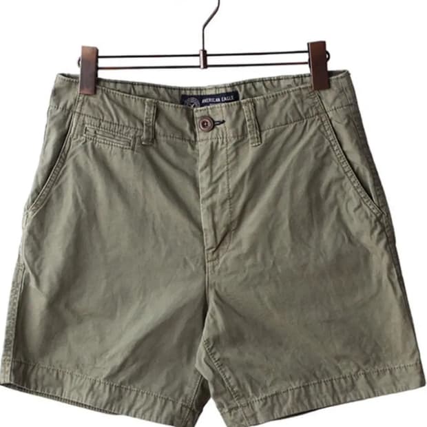 빈티지 카키색 반바지