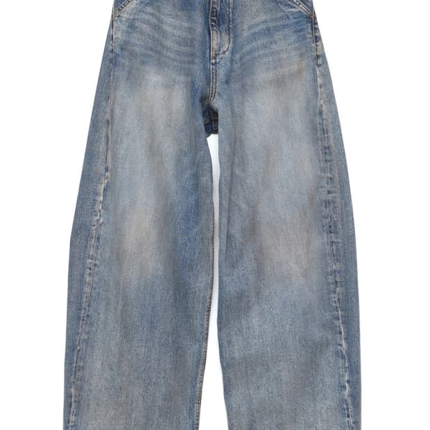 해칭룸 와이드 커브진 4사이즈 faded blue