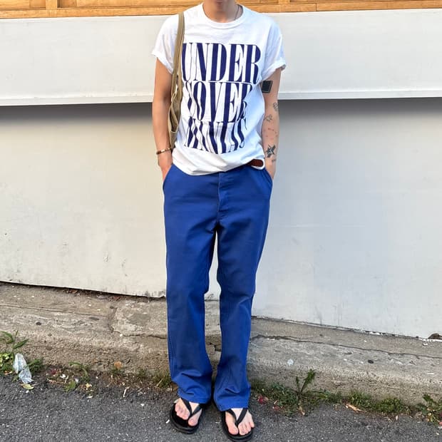 90's french work pants