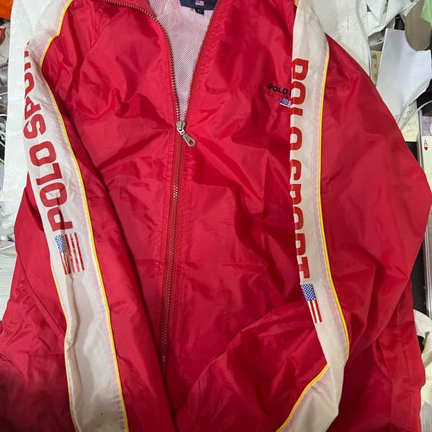 90s polo short USA  바람막이 L