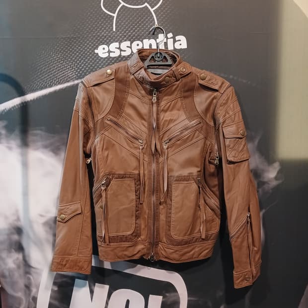 ASK 빈티지 레더자켓 가죽자켓 브라운