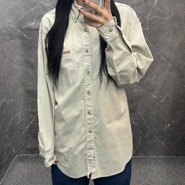 칼하트 단색 긴팔셔츠 s392