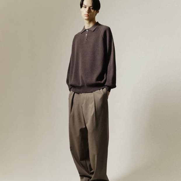 [2] 블랭크룸 blankroom 딥 플리츠 슬랙스 브라운