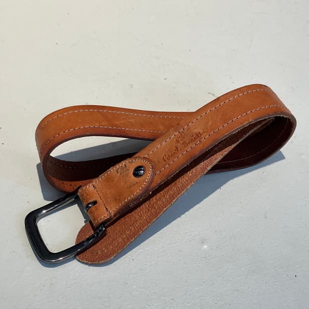 Paul Smith 미니멀 클래식 스티치 벨트