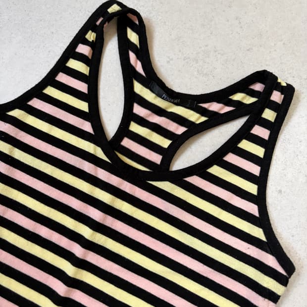 candy stripe sleeveless