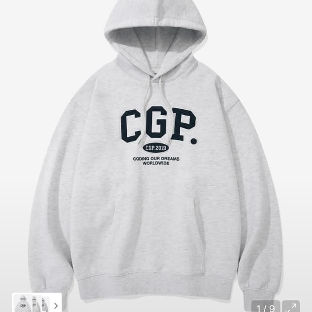 코드그라피 CGP 아치 로고 후드티