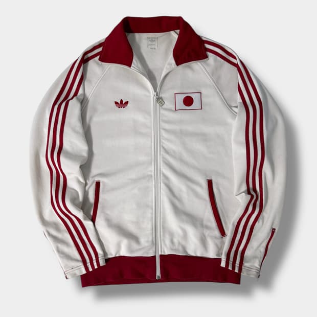 아디다스 루즈핏 재팬 흰빨 파이어버드 트랙 져지