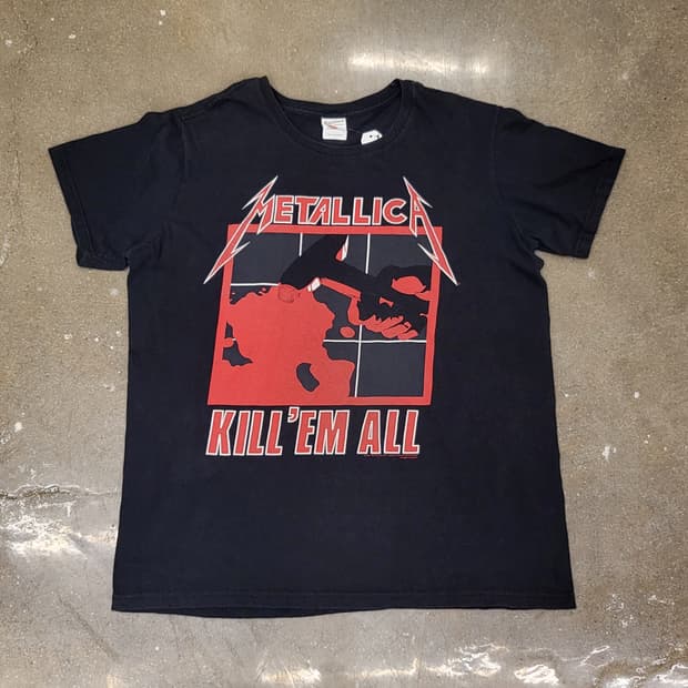 메탈리카 Kill 'Em All 앨범 티셔츠 블랙