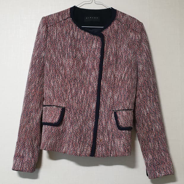시슬리 트위드 자켓 