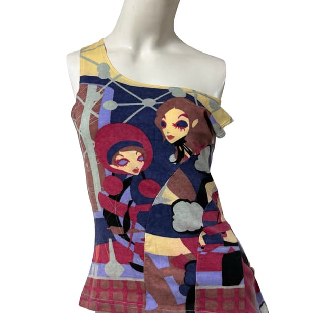 Vtg y2k-00s 그래픽 캐미솔
