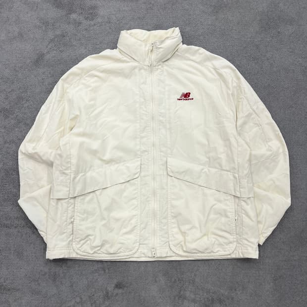 L 뉴발란스 아이보리 바람막이 자켓