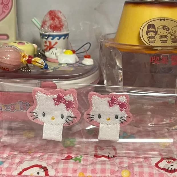 고전 희귀 챠미키티 빈티지 와펜 다꾸 산리오 고전키티 아플리케 갸루 챠미