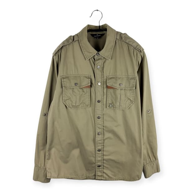 (95) Snow Peak 빈티지 콘쵸 버튼 포켓 셔츠