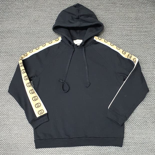 구찌 로꼬 테이프 오버핏 후드티 남자105~110