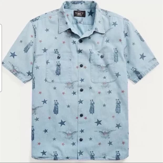 더블알엘 RRL 샴브레이 캠프셔츠 S