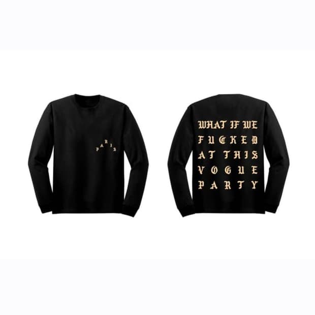 the life of pablo paris vogue 롱슬리브 