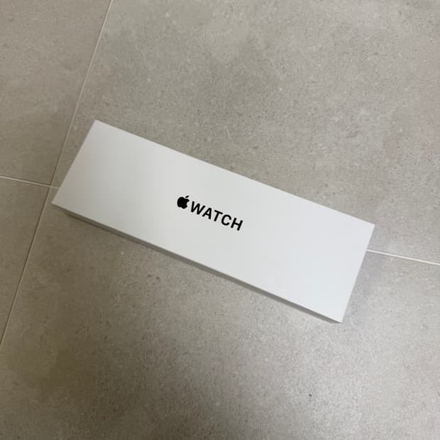 [44mm] 애플워치SE 2 셀룰러 실버 알루 미늄 데님 스포츠 밴드