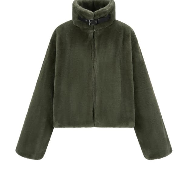 므넴 fur collar jacket