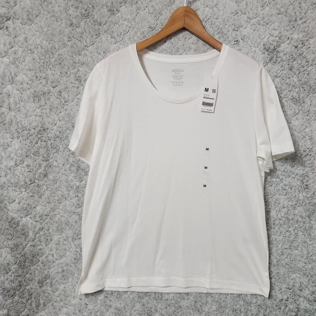 512A [90] 새상품 지오다노 여성 오버핏 반팔 티셔츠