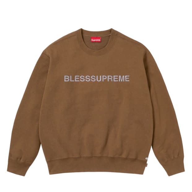 슈프림 블레스 크루넥 올리브 브라운