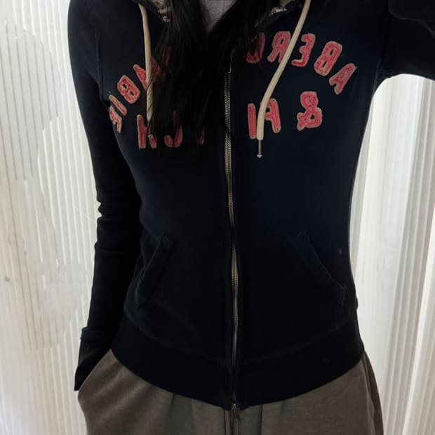 아베크롬비 네이비 후드집업 s