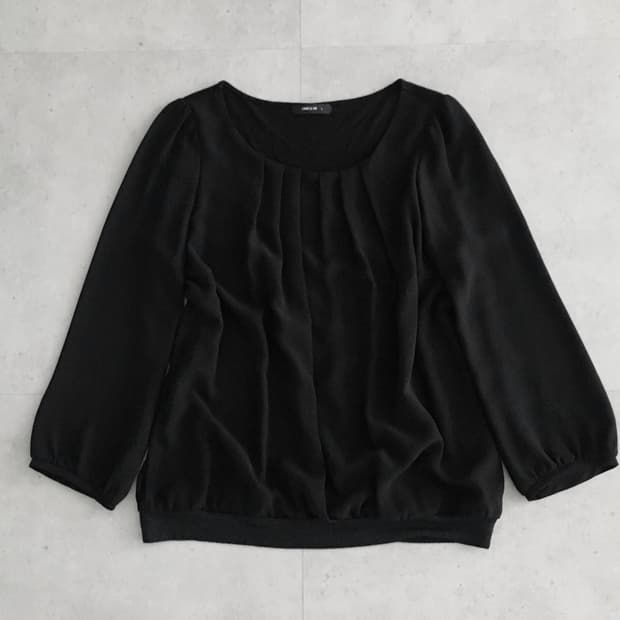Japanese vintage black blouse