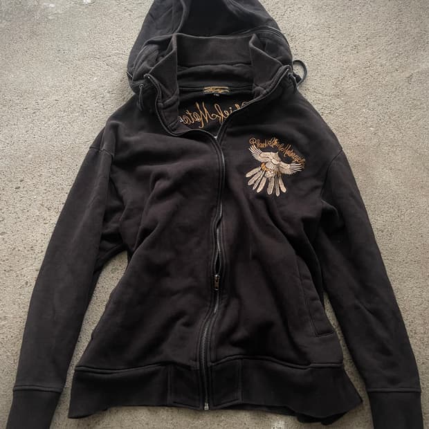  oversize hood zip up jacket