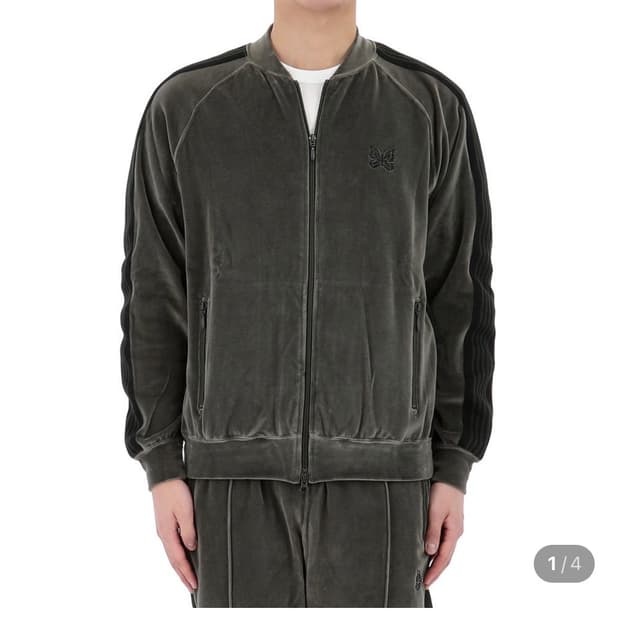니들스 벨루어 자켓 카키 