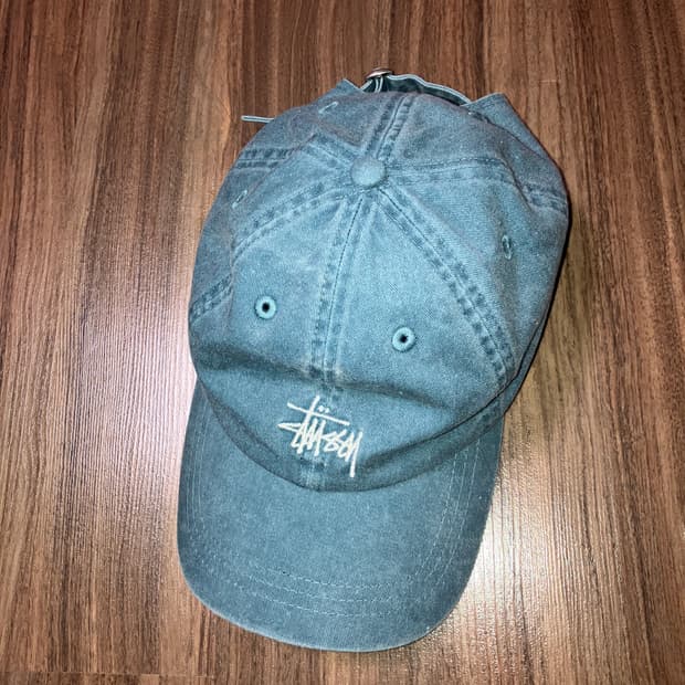 스투시 볼캡 로우 프로 베이직 워시드 스트랩백 미드나잇