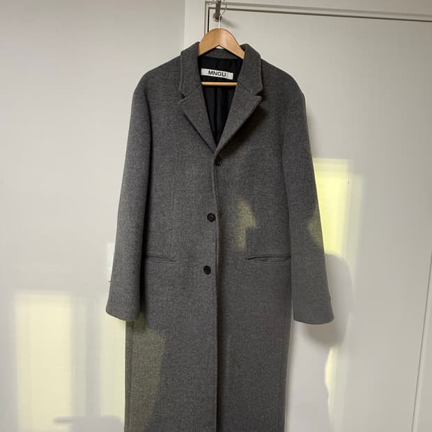 MNGU 체스터필드코트 L 그레이