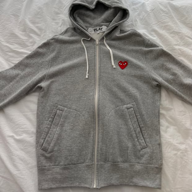 꼼데가르송 후드집업 그레이 m