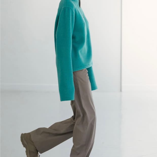 [L] RIER TROUSERS WAXED COTTON