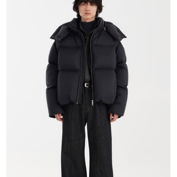 유스 크롬 푸퍼 다운 L