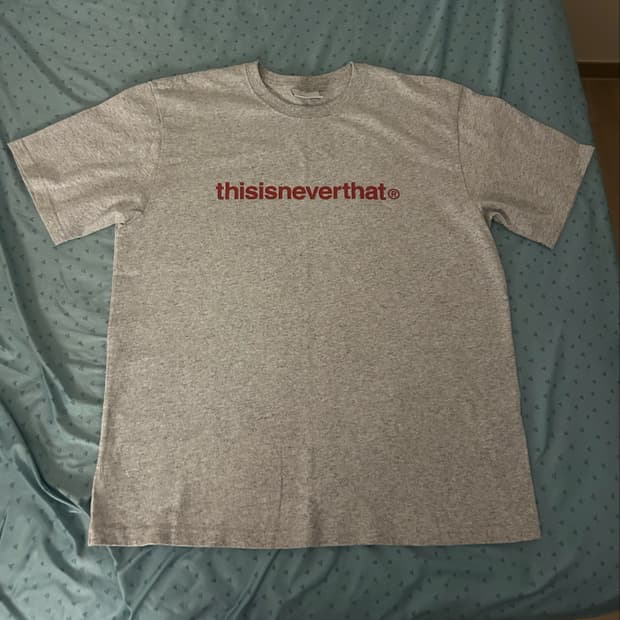 디스이즈네버댓 T-Logo Tee Heather Grey