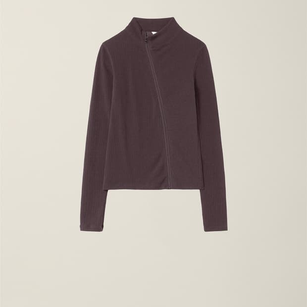 EE ribbed zip up 구매