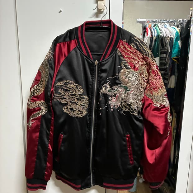 👕 일본판 오리지널 제페니즈 빈티지 리버서블 스카쟌 L/100