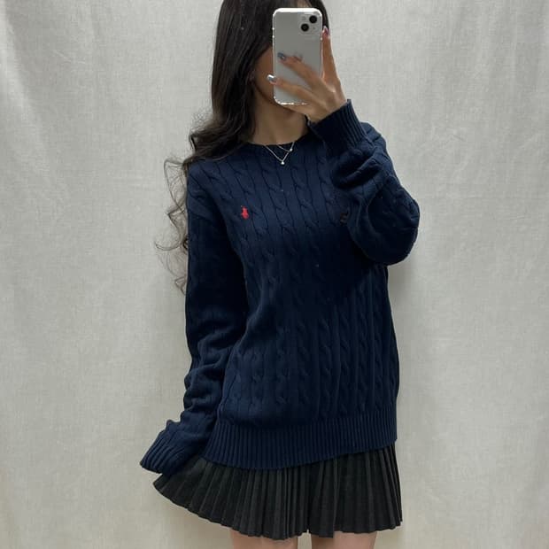 폴로 랄프 로렌 꽈배기 니트/#3521
