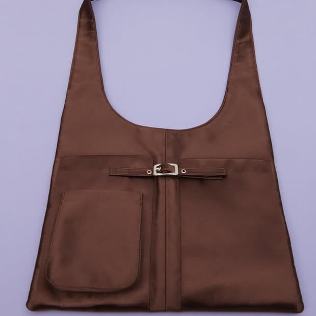 기마구아스 Blanca Bag/블랑카 백_새틴 브라운