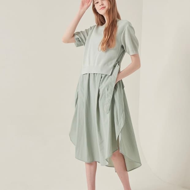 SJSJ 니트블록 원피스 44사이즈