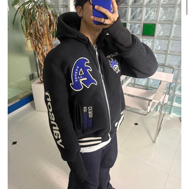 AAO X vanson CROP VARSITY JACKET XL사이즈