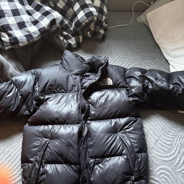 노스페이스 눕시 패딩 블랙 90 