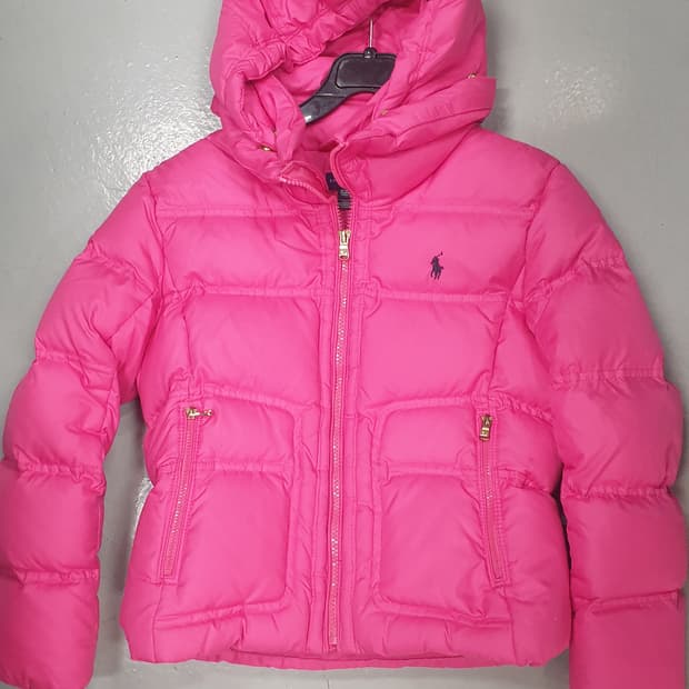 폴로 랄프로렌 아동 핑크 패딩 M (8-10)