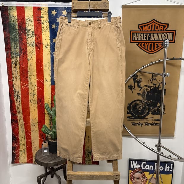 90s 폴로 랄프로렌 웰메이드 클래식 오피서 치노팬츠 빈티지워싱 N774