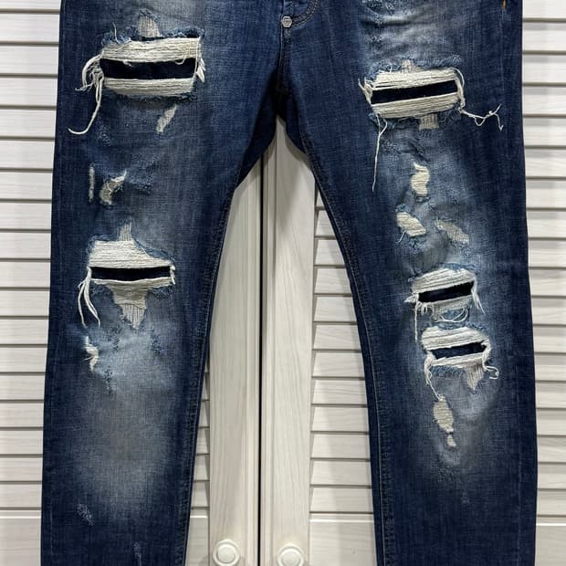 필립 플레인 디스트로이드 진 청바지