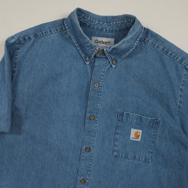 2XL(110) 칼하트 원포켓 데님셔츠 진청