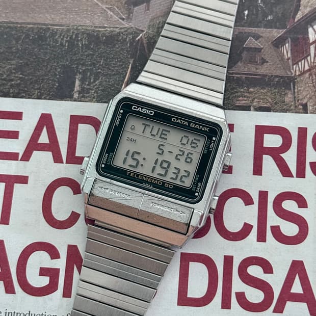 Casio 카시오 매탈 DB-500 데이터 뱅크 디지털 메탈