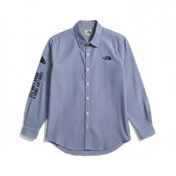 노스페이스 스트라이프 셔츠 긴팔 남성