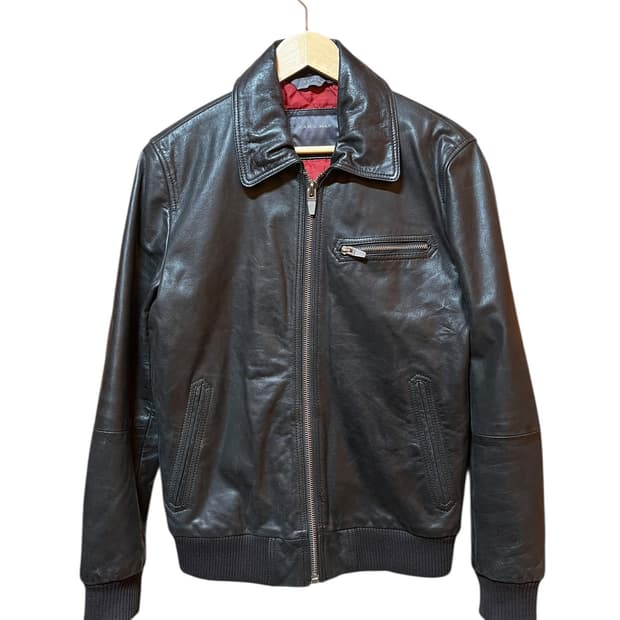 ZARA Man Cow Leather Jacket M 